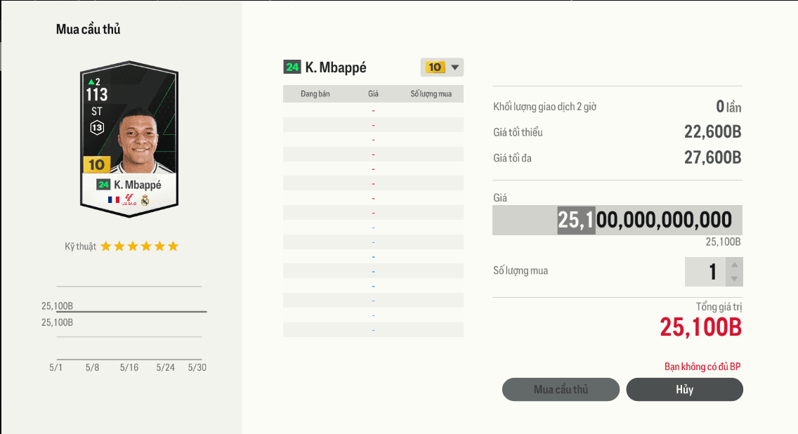 Mbappe live +10